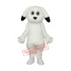 Black Ears White Dog Mascot Adult Costume Free Shipping Black Ears White Dog Mascot Adult Costume Free Shipping