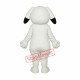 Black Ears White Dog Mascot Adult Costume Free Shipping Black Ears White Dog Mascot Adult Costume Free Shipping