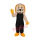 Black Orange Lucky Dog Mascot Adult Costume Free Shipping Black Orange Lucky Dog Mascot Adult Costume Free Shipping