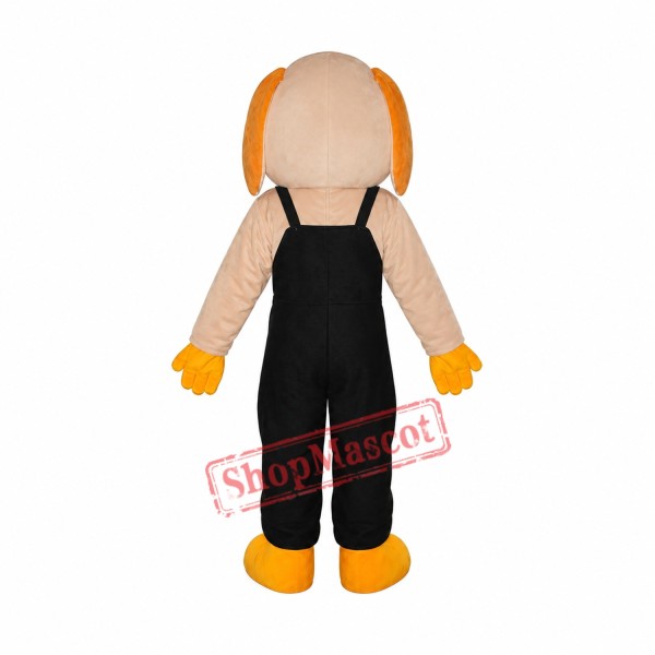 Black Orange Lucky Dog Mascot Adult Costume Free Shipping Black Orange Lucky Dog Mascot Adult Costume Free Shipping