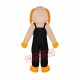 Black Orange Lucky Dog Mascot Adult Costume Free Shipping Black Orange Lucky Dog Mascot Adult Costume Free Shipping