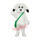 Green Bag White Dog Mascot Adult Costume Free Shipping Green Bag White Dog Mascot Adult Costume Free Shipping