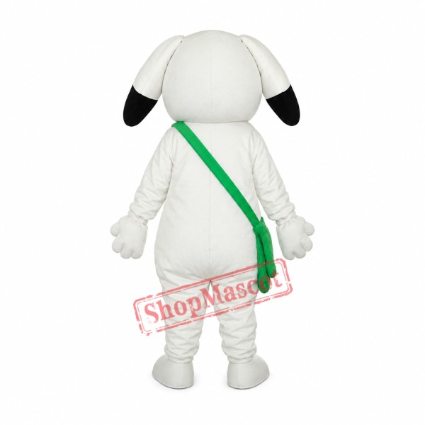 Green Bag White Dog Mascot Adult Costume Free Shipping Green Bag White Dog Mascot Adult Costume Free Shipping
