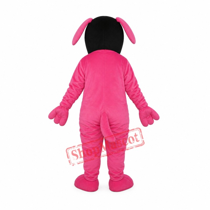 Pink Dog Mascot Adult Costume Free Shipping Pink Dog Mascot Adult Costume Free Shipping