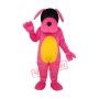 Pink Dog Mascot Adult Costume Free Shipping