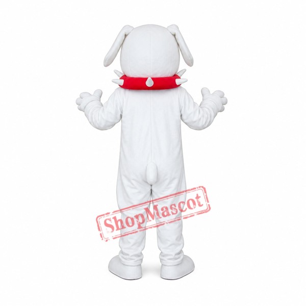 White Angry Dog Adult Mascot Costume Free Shipping White Angry Dog Adult Mascot Costume Free Shipping