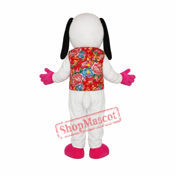 White Dog Mascot Adult Costume Free Shipping White Dog Mascot Adult Costume Free Shipping