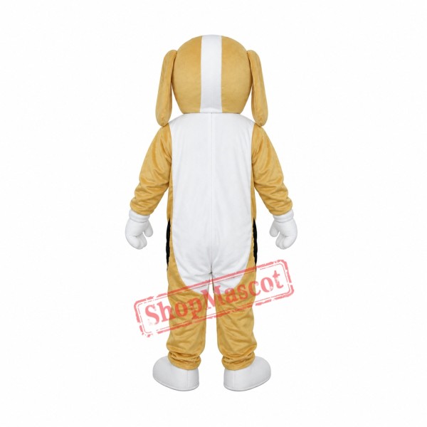 Khaki and White Dog Mascot Adult Costume Free Shipping Khaki and White Dog Mascot Adult Costume Free Shipping