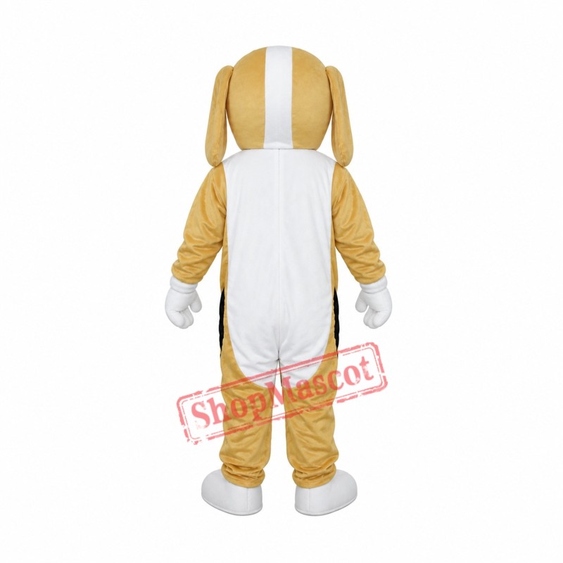 Khaki and White Dog Mascot Adult Costume Free Shipping Khaki and White Dog Mascot Adult Costume Free Shipping