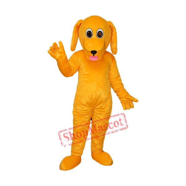 Yellow Dog Mascot Adult Costume Free Shipping