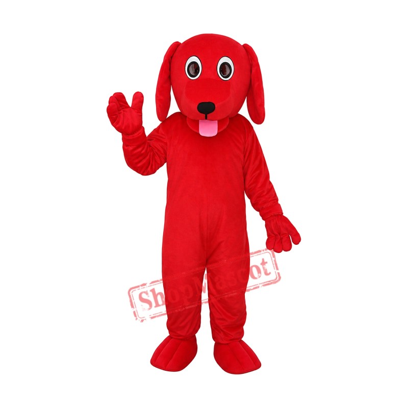 Little Red Dog Mascot Adult Costume Free Shipping Little Red Dog Mascot Adult Costume Free Shipping