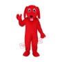 Little Red Dog Mascot Adult Costume Free Shipping