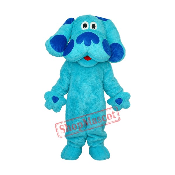 Long Hair Blue Dog Mascot Adult Costume Free Shipping Long Hair Blue Dog Mascot Adult Costume Free Shipping