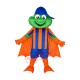 Happy Frog with Blue Hat Adult Mascot Costume Free Shipping