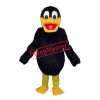 Long Wool Black Duck Mascot Adult Costume Free Shipping