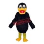 Long Wool Black Duck Mascot Adult Costume Free Shipping