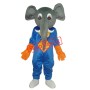 Blue Elephant Mascot Adult Costume Free Shipping