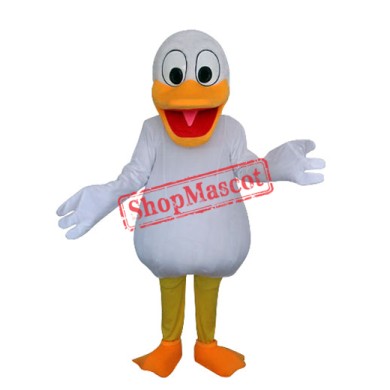 White Duck Mascot Adult Costume Free Shipping