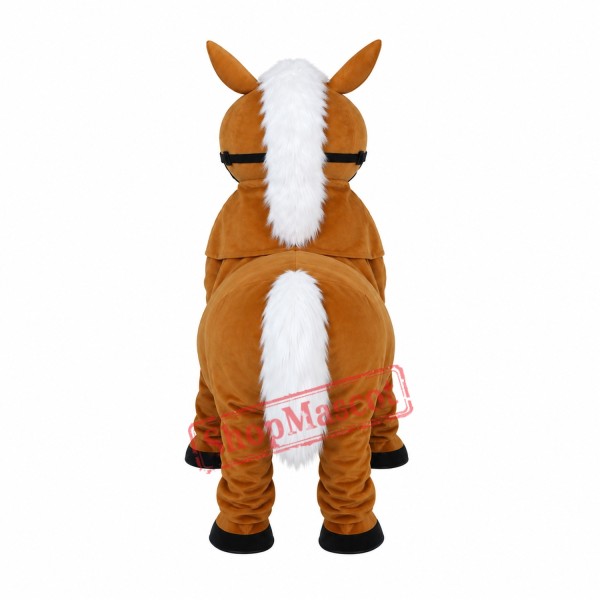 Small Brown Horse Mascot Adult Costume Free Shipping Small Brown Horse Mascot Adult Costume Free Shipping