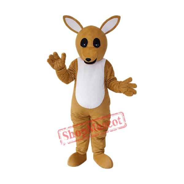 Golden Kangaroo Mascot Adult Costume Free Shipping