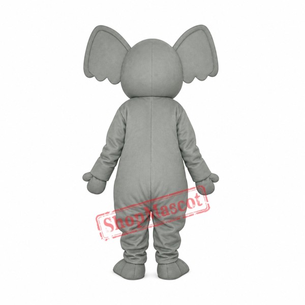 Little Grey Elephant Mascot Adult Costume Free Shipping