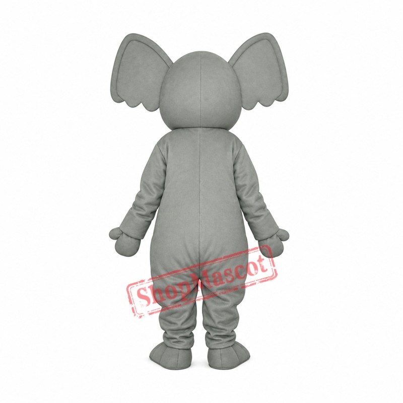Little Grey Elephant Mascot Adult Costume Free Shipping Little Grey Elephant Mascot Adult Costume Free Shipping