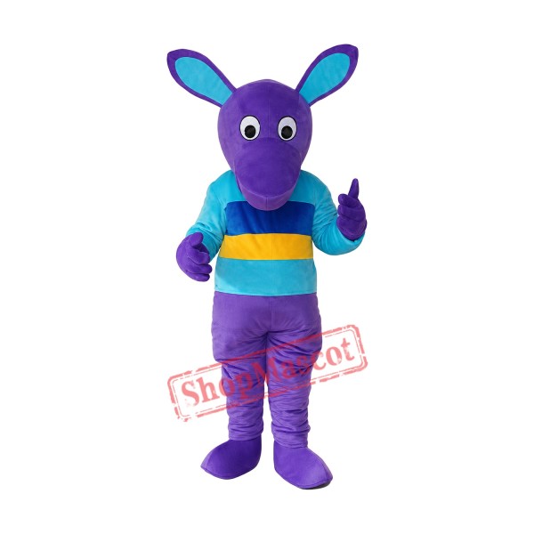 Purple Kangaroo Mascot Adult Costume Free Shipping Purple Kangaroo Mascot Adult Costume Free Shipping