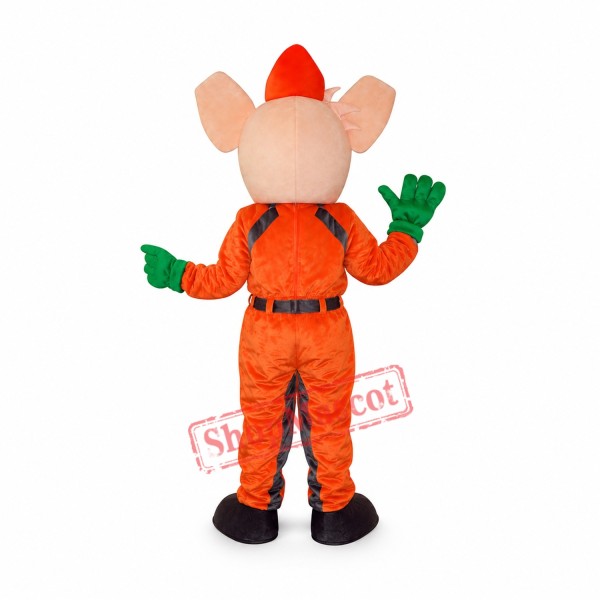 Orange Elephant Mascot Adult Costume Free Shipping