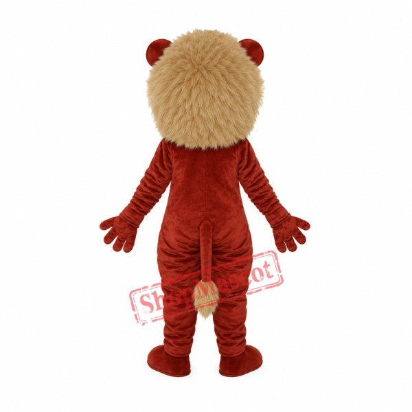 Dark Brown Lion Mascot Adult Costume Free Shipping