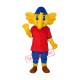 Yellow Red Big Elephant Mascot Adult Costume Free Shipping