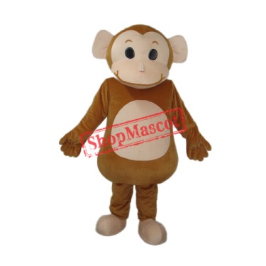 Big Head Monkey Mascot Adult Costume Free Shipping