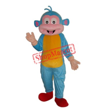 Blue Boots Monkey Mascot Adult Costume Free Shipping