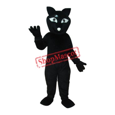 Black Fox Mascot Adult Costume Free Shipping