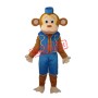 Clown Monkey in Blue Vest Mascot Adult Costume Free Shipping