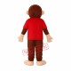 Happy Monkey in Red Shirts Mascot Adult Costume Free Shipping Happy Monkey in Red Shirts Mascot Adult Costume Free Shipping