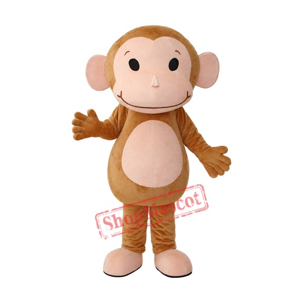 Little Brown Monkey Mascot Adult Costume Free Shipping Little Brown Monkey Mascot Adult Costume Free Shipping