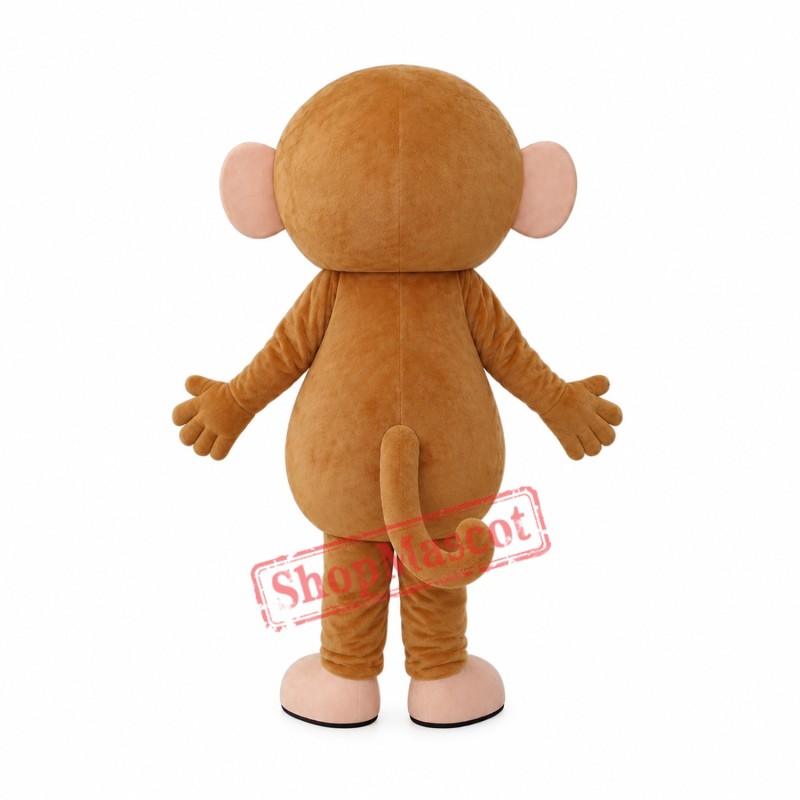 Little Brown Monkey Mascot Adult Costume Free Shipping Little Brown Monkey Mascot Adult Costume Free Shipping