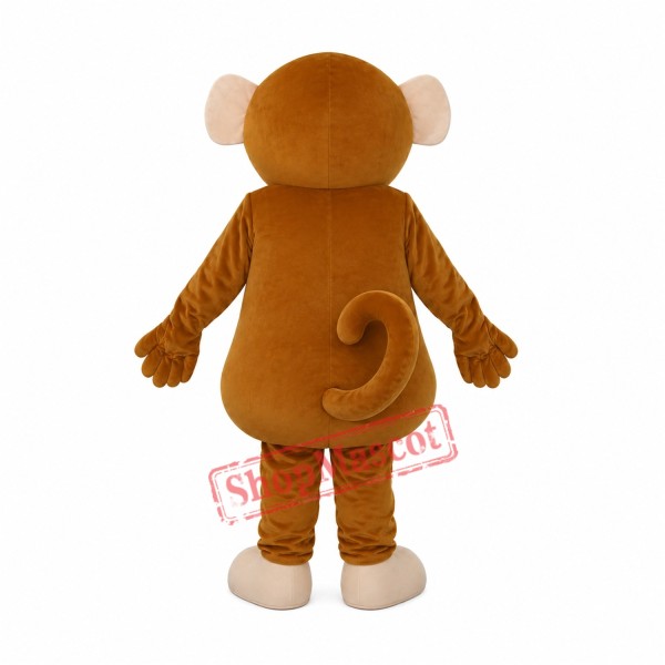 New Little Brown Monkey Mascot Adult Costume Free Shipping New Little Brown Monkey Mascot Adult Costume Free Shipping