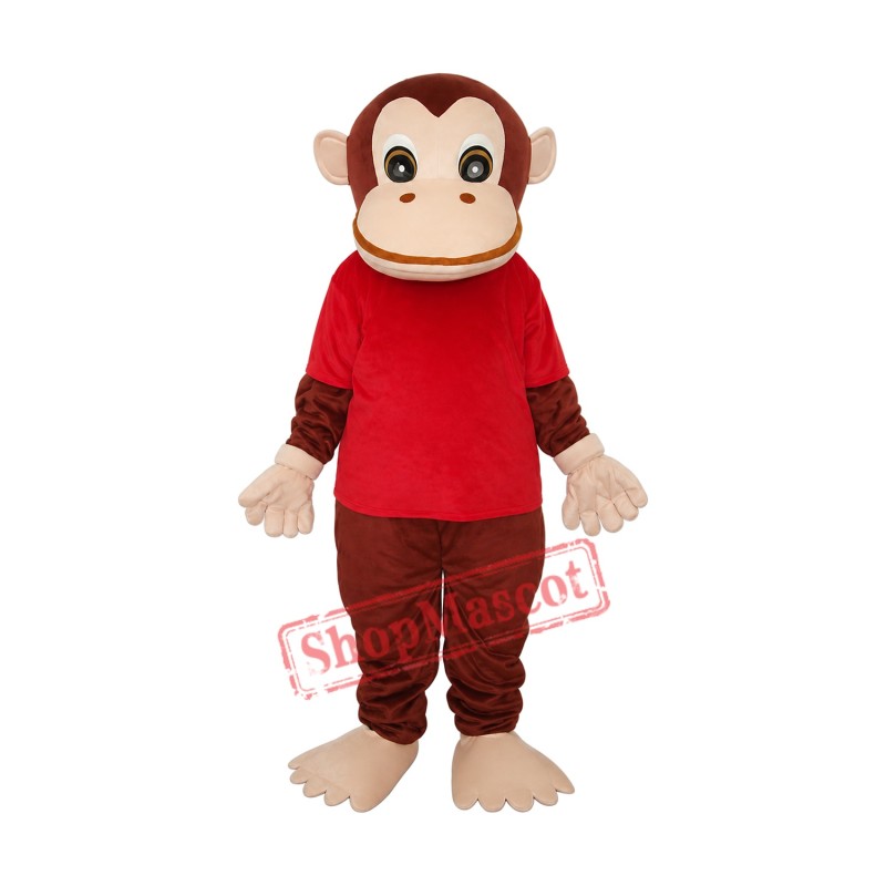 Red Vest Gorilla Mascot Adult Costume Free Shipping Red Vest Gorilla Mascot Adult Costume Free Shipping