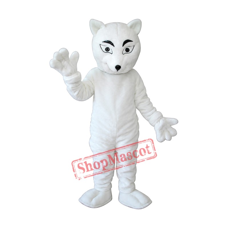 White Fox Mascot Adult Costume Free Shipping White Fox Mascot Adult Costume Free Shipping