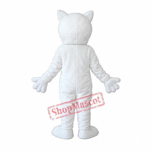 White Fox Mascot Adult Costume Free Shipping