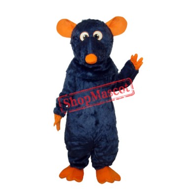 Big Tooth Black Plush Moust Adult Mascot Costume Free Shipping