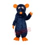 Big Tooth Black Plush Moust Adult Mascot Costume Free Shipping