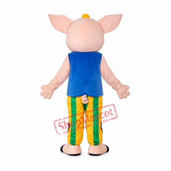 Cocoa Male Pig Mascot Adult Costume Free Shipping Cocoa Male Pig Mascot Adult Costume Free Shipping