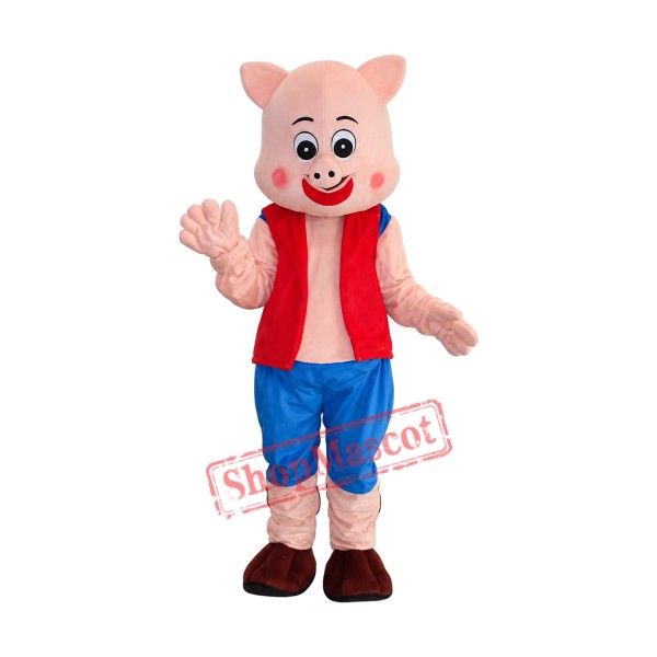 Little Pig Mascot Adult Costume Free Shipping Little Pig Mascot Adult Costume Free Shipping