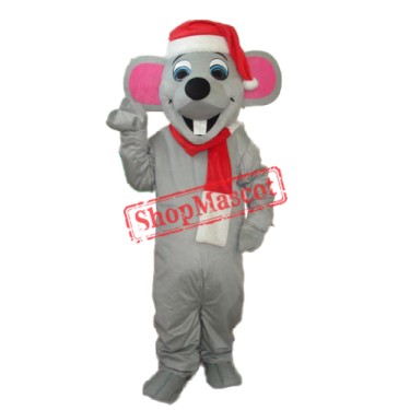 Christmas Mouse Mascot Adult Costume Free Shipping