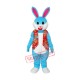 Blue Rabbit in Red Vest Mascot Adult Costume Free Shipping Blue Rabbit in Red Vest Mascot Adult Costume Free Shipping
