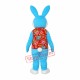 Blue Rabbit in Red Vest Mascot Adult Costume Free Shipping Blue Rabbit in Red Vest Mascot Adult Costume Free Shipping