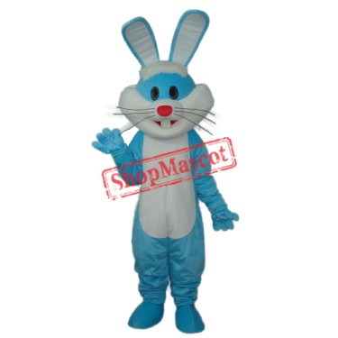 Blue Rabbit Mascot Adult Costume Free Shipping