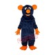 Dark Blue Big Tooth Black Plush Moust Adult Mascot Costume Free Shipping Dark Blue Big Tooth Black Plush Moust Adult Mascot Costume Free Shipping